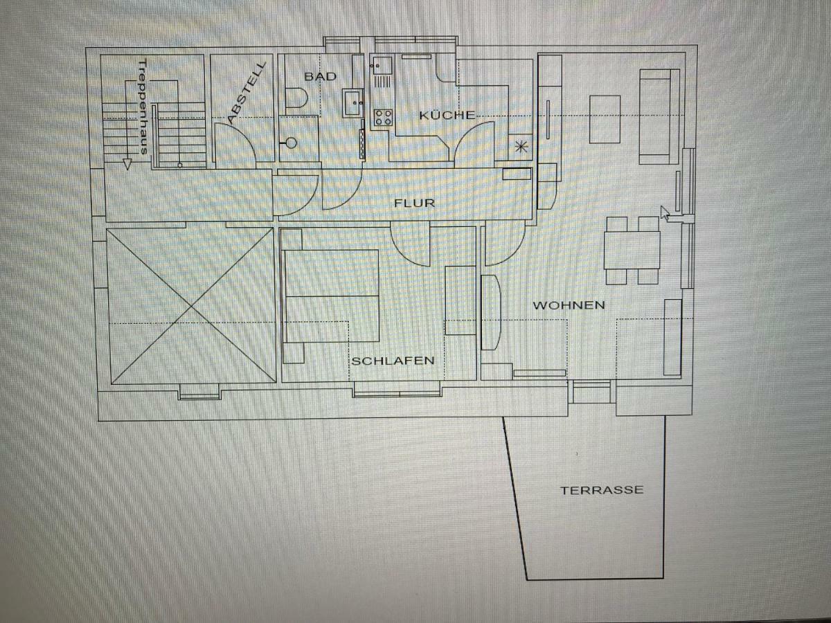 Peedy's luxuriöse 60m² Wohnung mit Balkonterrasse Stade Exterior foto